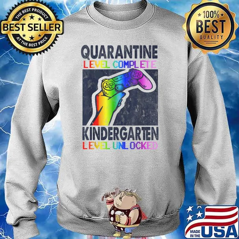Quarantine level Complete Kindergarten Level Unlocked Lgbt Game Video T-Shirt Sweater