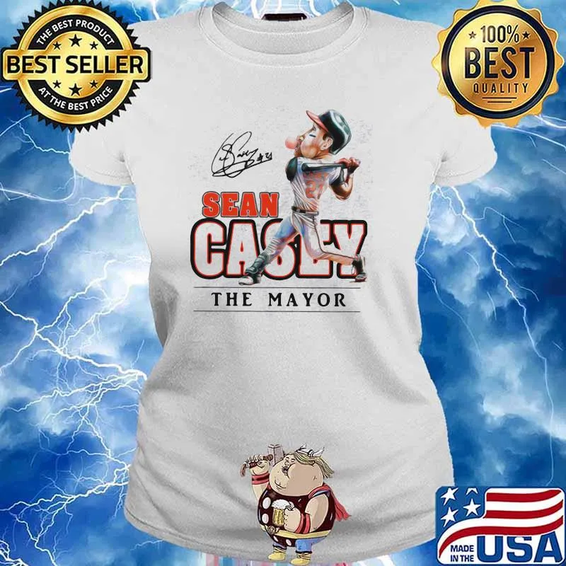 Sean casey the mayor baseball Ladies tee