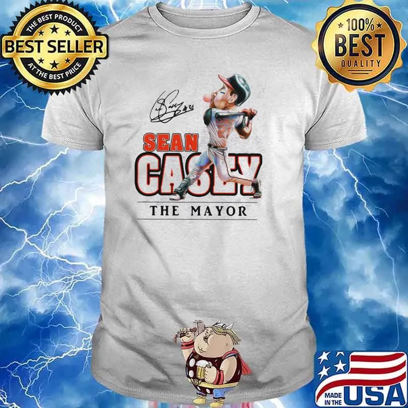 Sean casey the mayor baseball shirt