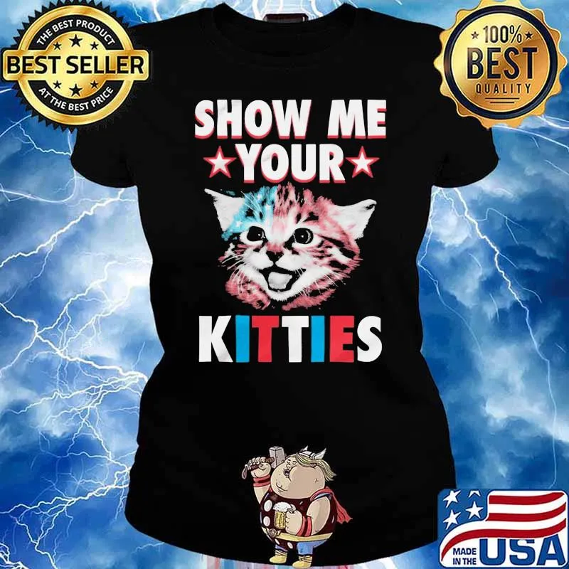 Show me your kitties cat star Ladies tee
