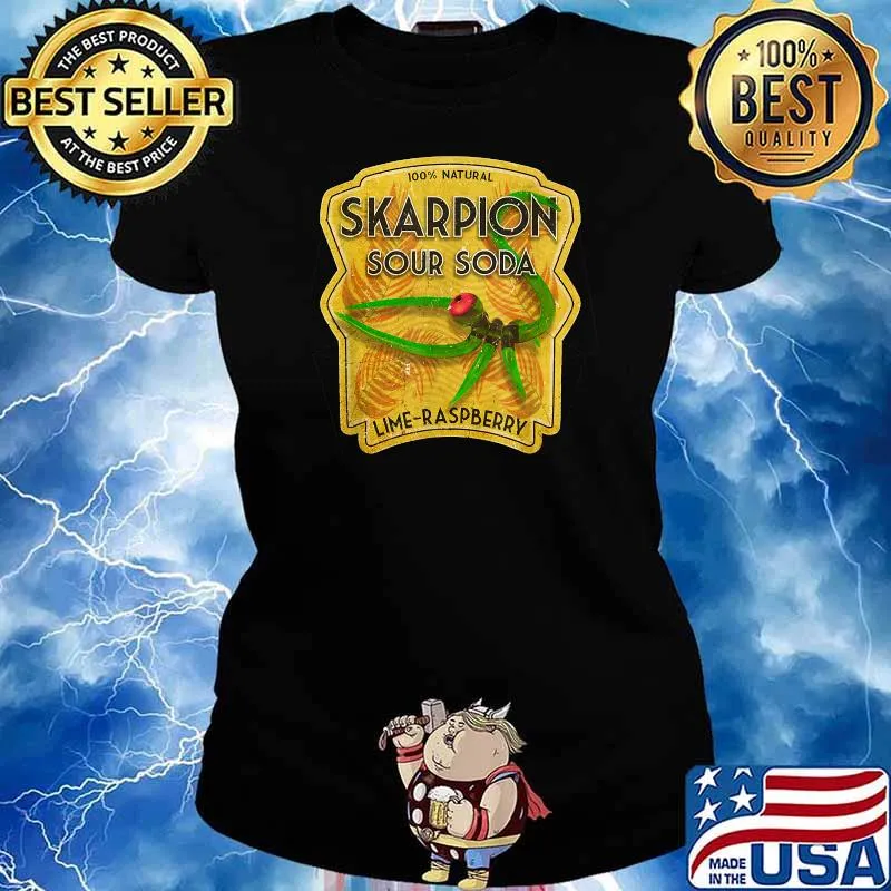 Skarpion Sour Soda retro label T-Shirt Ladies tee