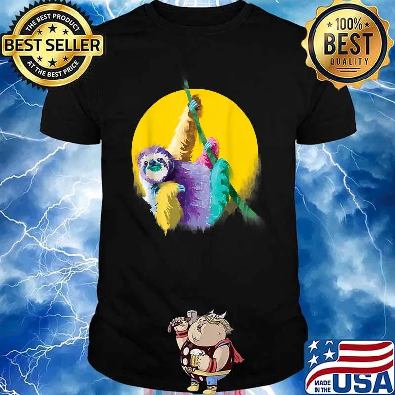 Sloth Lover Graphic Art T-Shirt