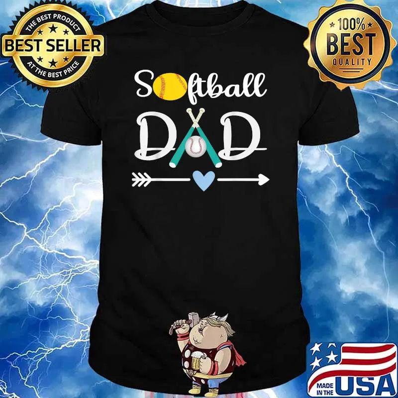 Softball Dad Father's Day 2021 dad coach softball T-Shirt