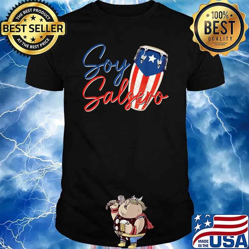 Soy Salsero Puerto Rico Puerto Rican Flag T-Shirt