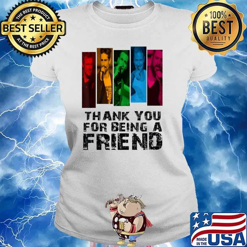 Thank you for being a friend Mens Retro T-Shirt T-Shirt Ladies tee