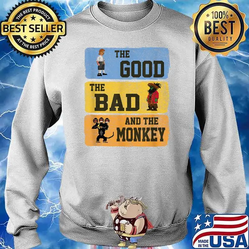 The Good The Bad and The Monkey Vintage Island T-Shirt Sweater