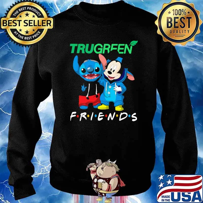 Trugreen friends baby stitch and mickey Sweater