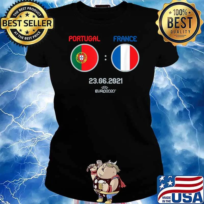 UEFA EURO 2020 “Portugal - France 23.06.2021 Matchday T-Shirt Ladies tee