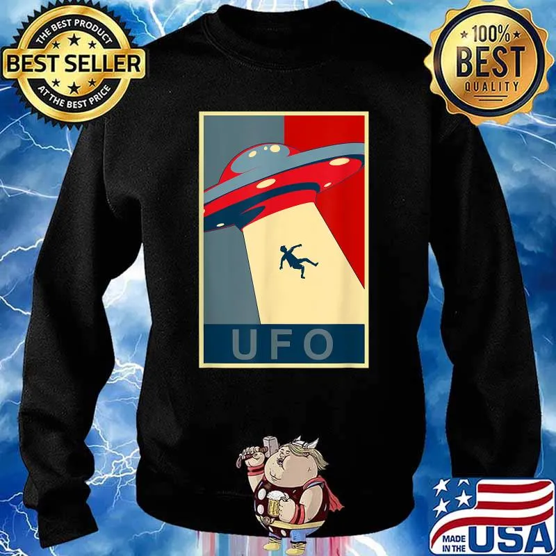 UFO Space Alien Abduction Flying SaucerT-Shirt Sweater
