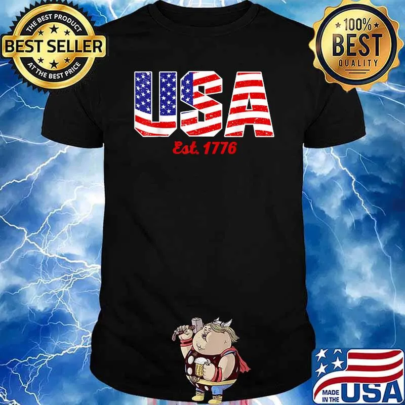 USA Est. 1776 American 4th of July Patriot T-Shirt