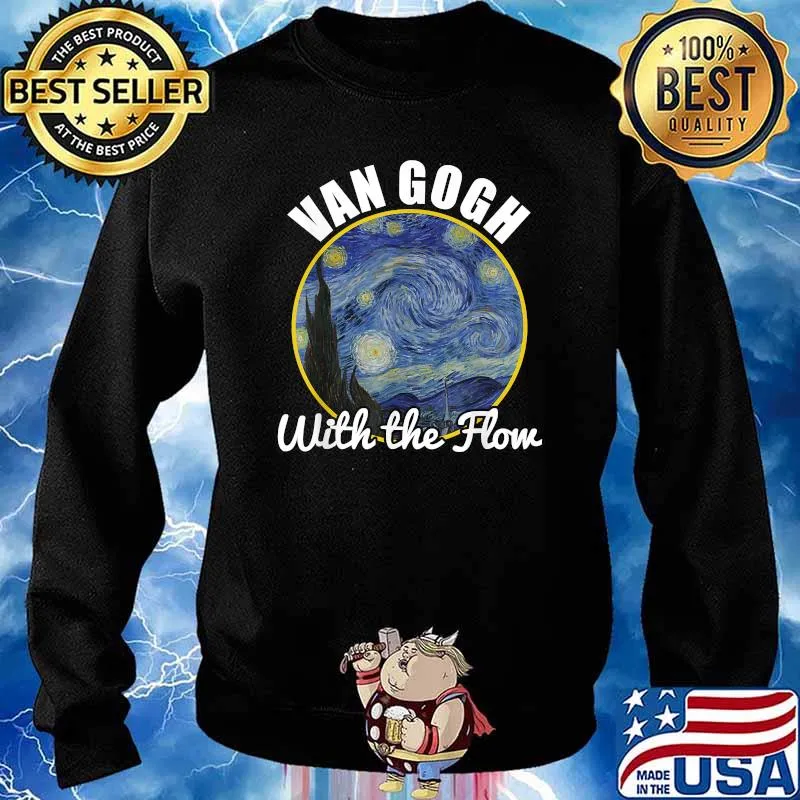 Van Gogh With The Flow T-Shirt Sweater