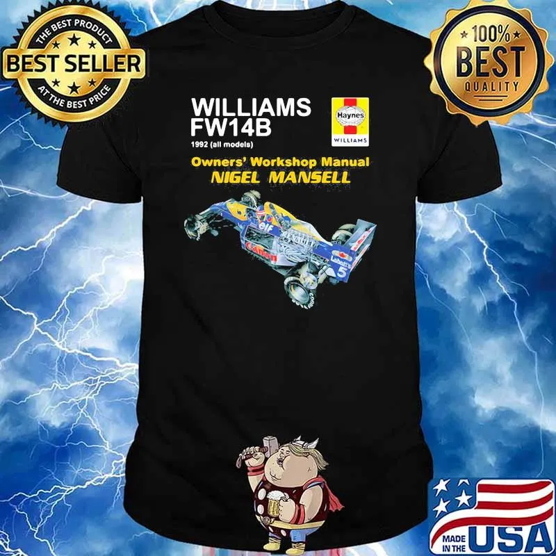 Williams FW14B 1992 Owners' Workshop manual Nigel Mansell Shirt