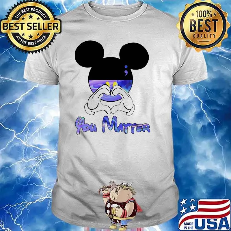 You matter mickey mouse disney hologram shirt
