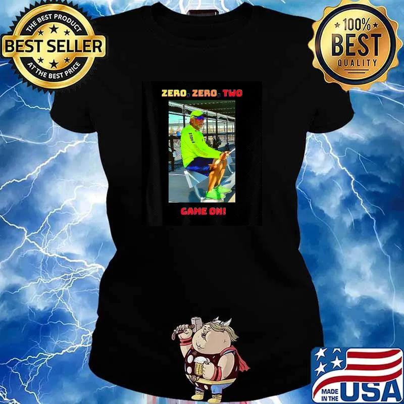 Zero Zero Two game On Pickle ball T-Shirt Ladies tee