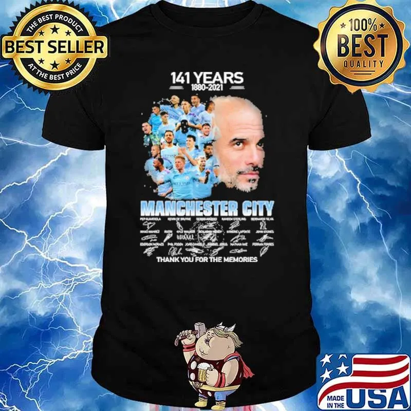 141 years 1880 2021 manchester city thank you for the memories signatures shirt