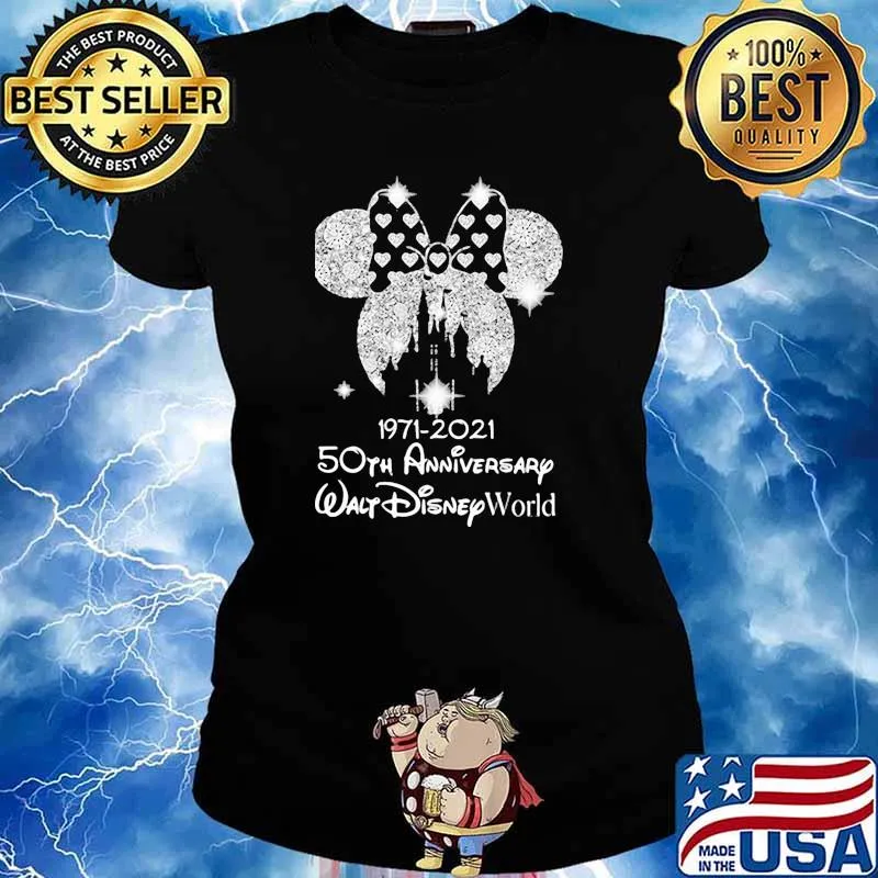 1971 2021 50th anniversary walf disney world s Ladies tee