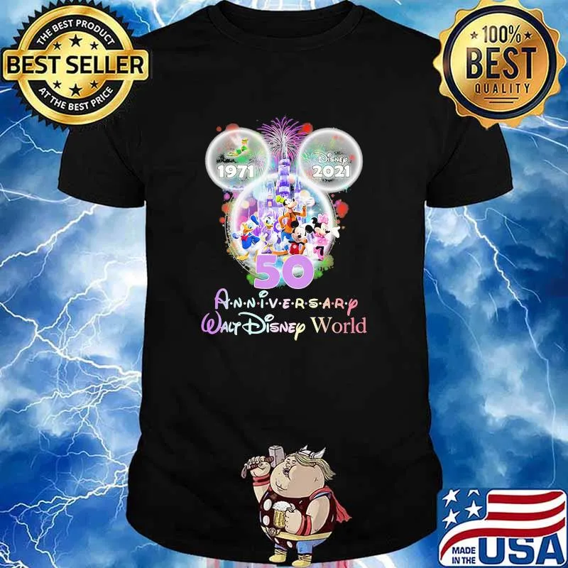 1971 2021 50th anniversary walt disney world firework shirt