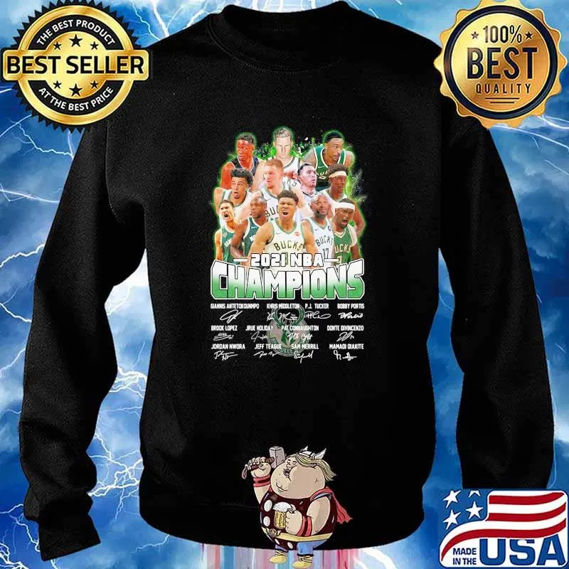 2021 NBA Champion Milwaukee Bucks Shirt Sweater