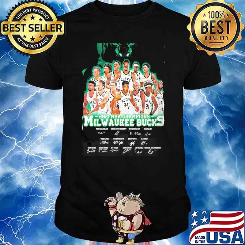 2021 NBA Champions Bucks Milwaukee Shirt