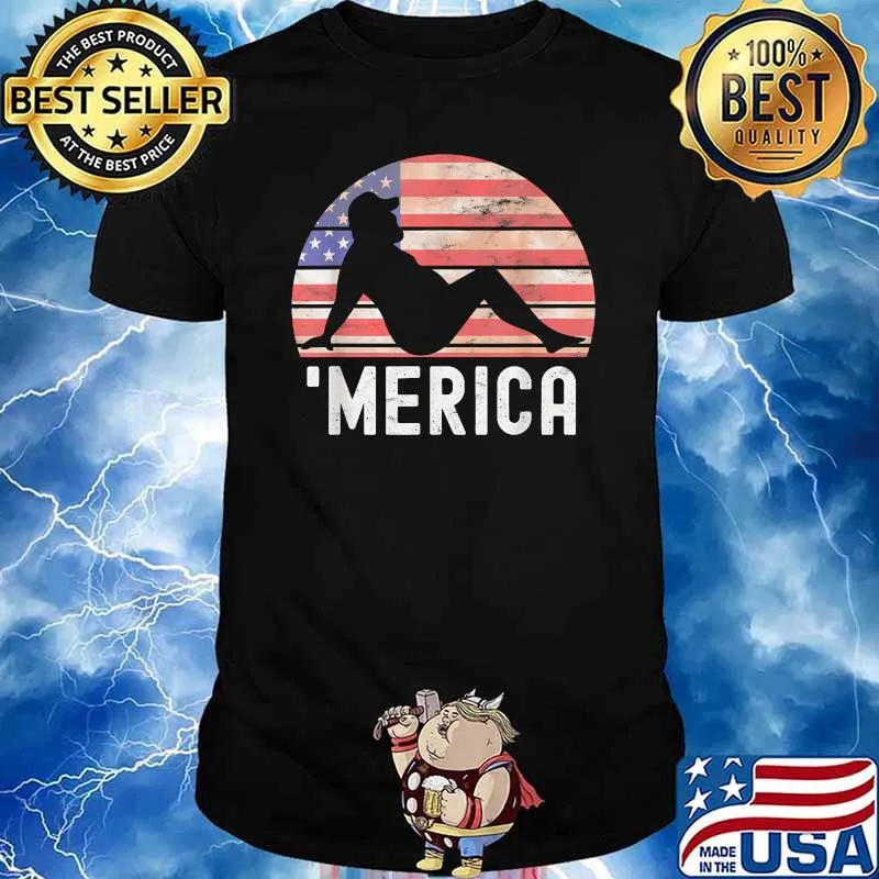 4th Of July Merica Fat Party Funny Drinking Adult Joke T-Shirt
