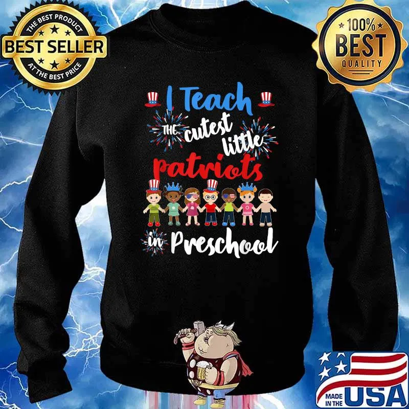 4th Of July Preschool Teacher Outfit For Teachers Patriot Shirt Sweater