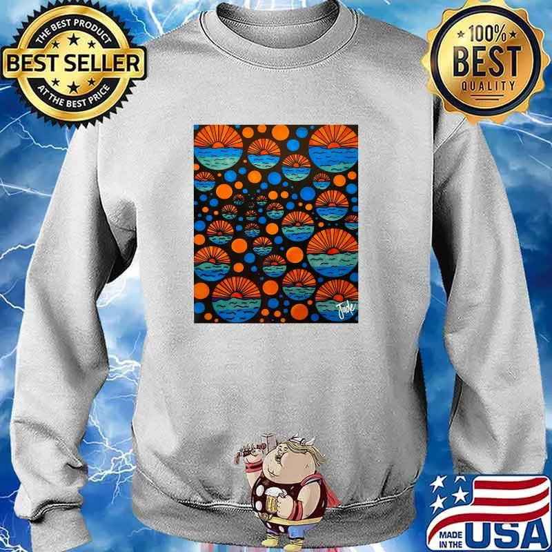 Abstract Beach Sunset Premium Shirt Sweater