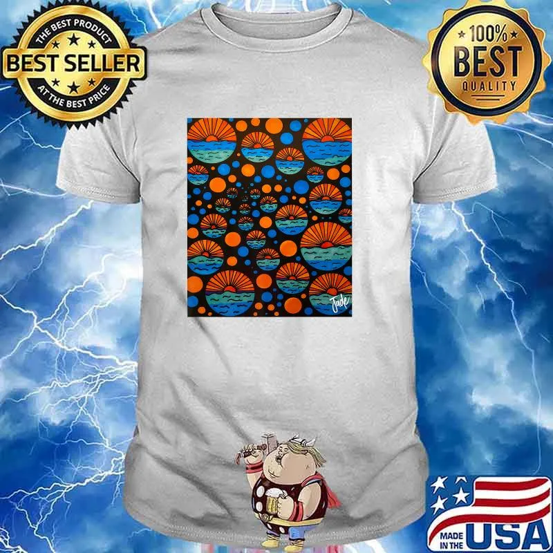 Abstract Beach Sunset Premium Shirt