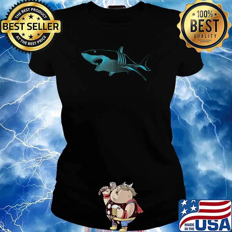 Abstract Shark Dots Art Shirt Ladies tee