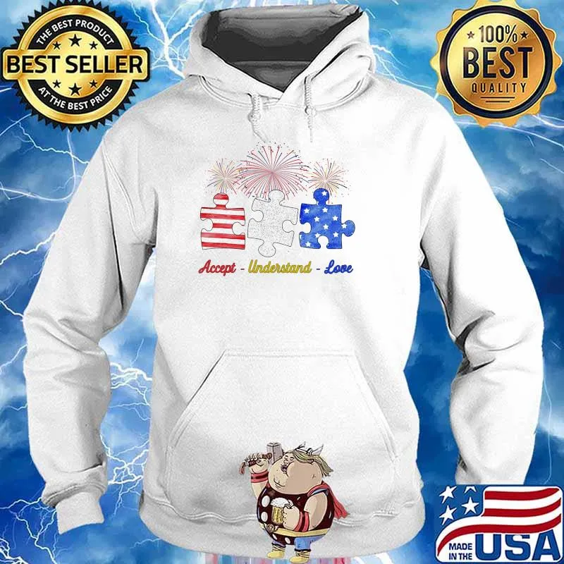 Accept understand love autism fireword Hoodie