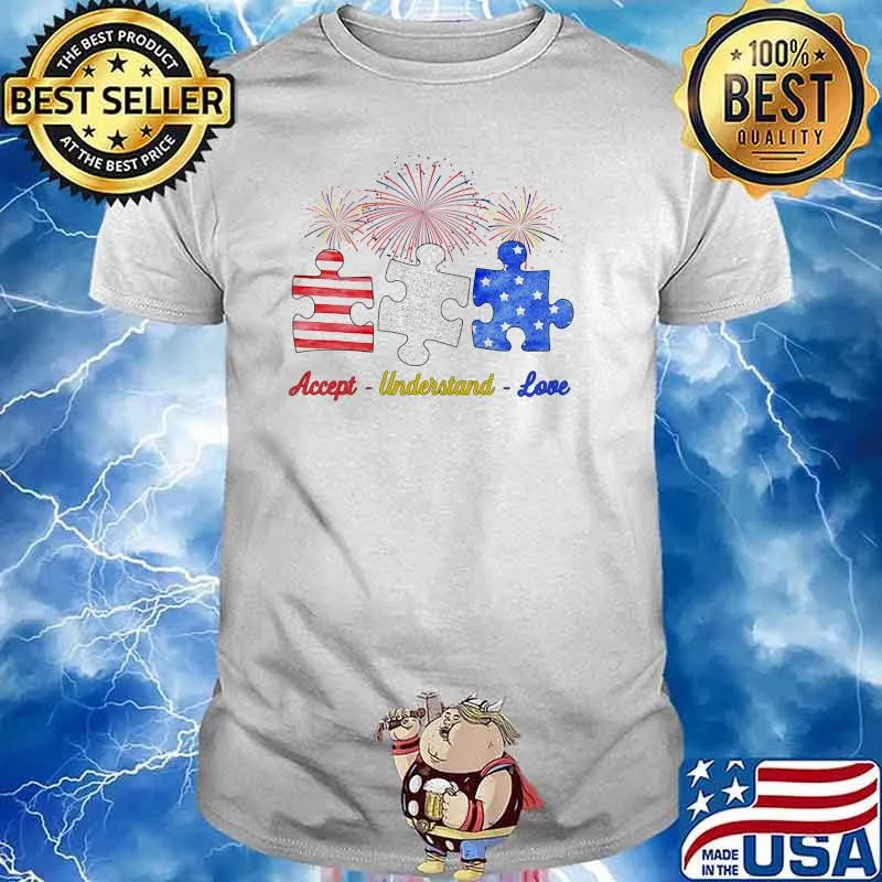 Accept understand love autism fireword shirt