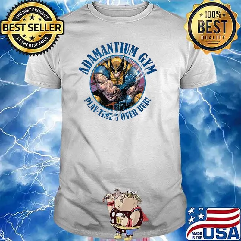 Adamantium Gym Marvel X-Men Wolverine Shirt