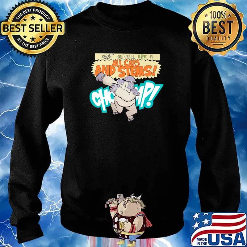 All Caps And Stemps Man Monsrier APE Shirt Sweater