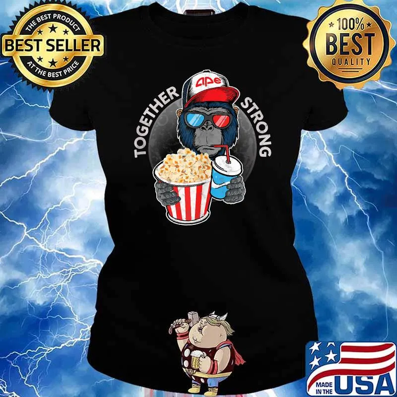 Apes Together Strong $AMC Short Squeeze T-Shirt Ladies tee