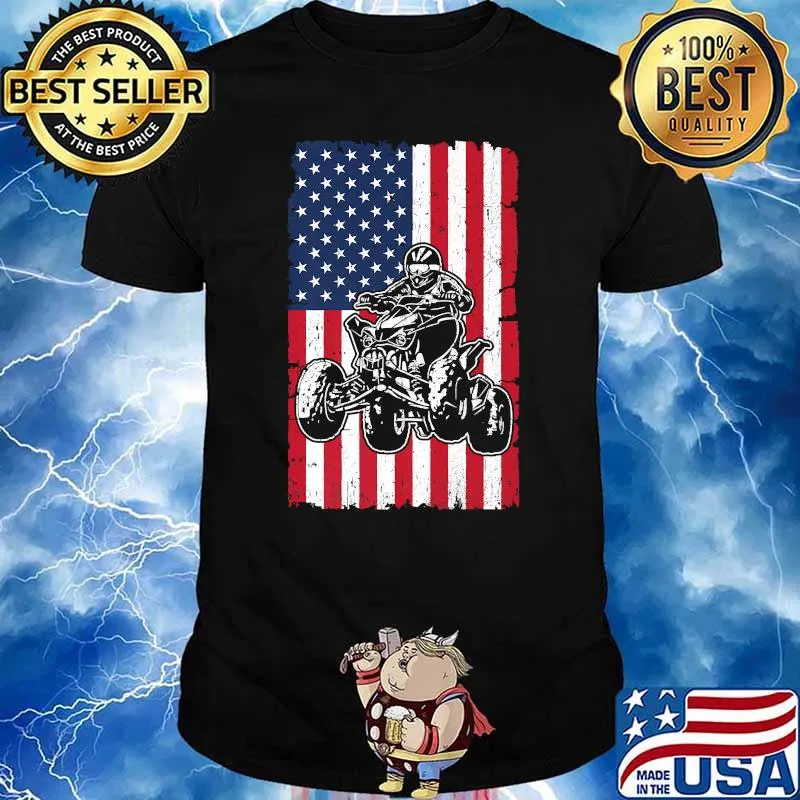 ATV American Flag USA Patriotic Premium Shirt
