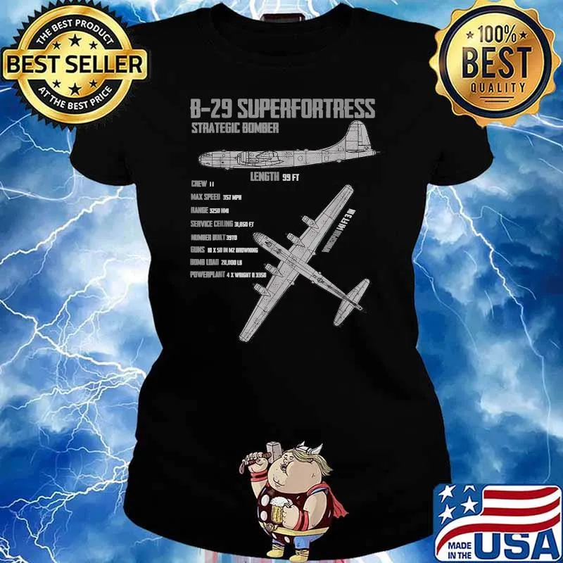 B-29 Superfortress strategic bomber T-Shirt Ladies tee