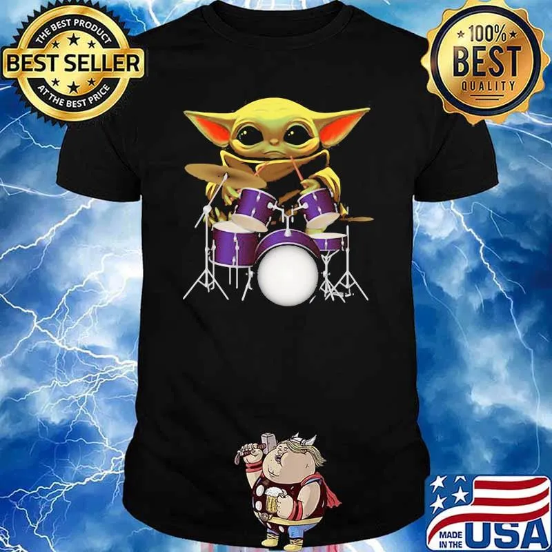 Baby Yoda Drum Shirt