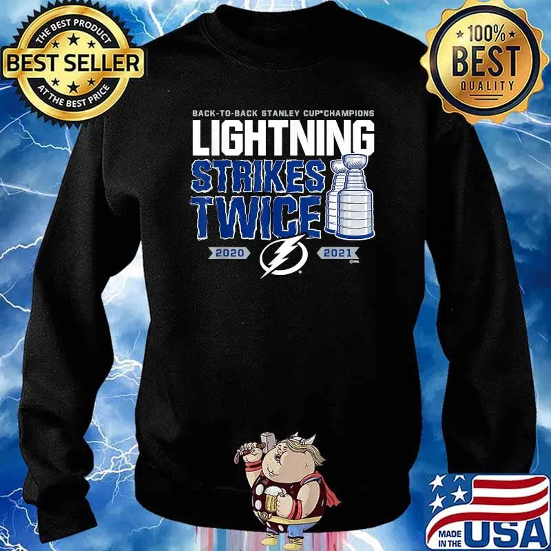 Back to back stanley cup champions Lightning Strikes Twice T-Shirt Sweater