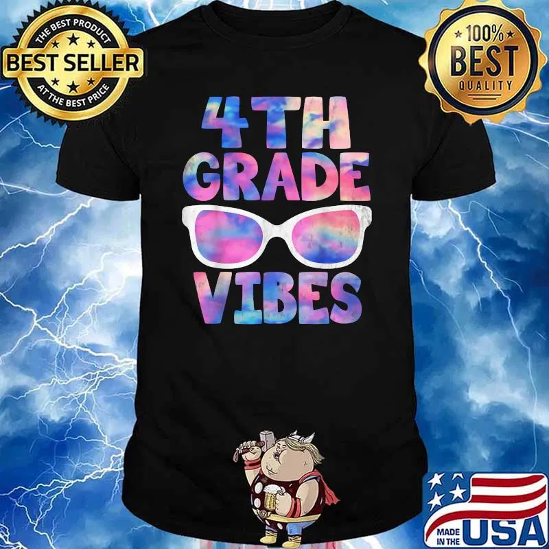 Back To School 4th Grade Vibes Shirt First Day Teacher Watercolor Shirt