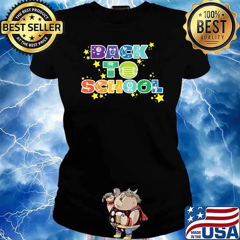 Back to School Mask T-Shirt Ladies tee