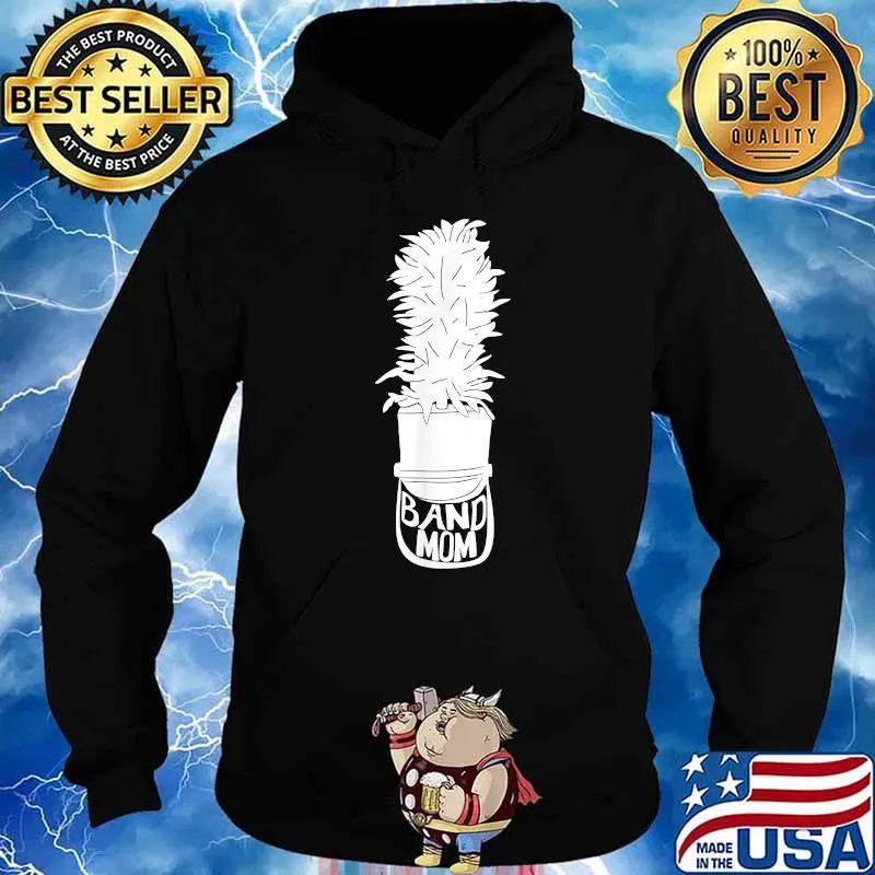 Band Mom Band Hat with Feather Graphic T-Shirt Hoodie