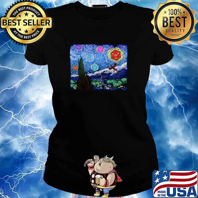 Beach dragon galaxi dice gamer s Ladies tee