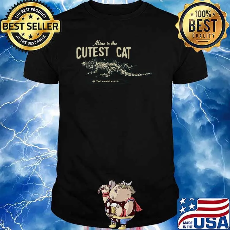 Bearded Dragon Lizard Mine IS The Cutest Cat Pet In Whole World Funny Shirt