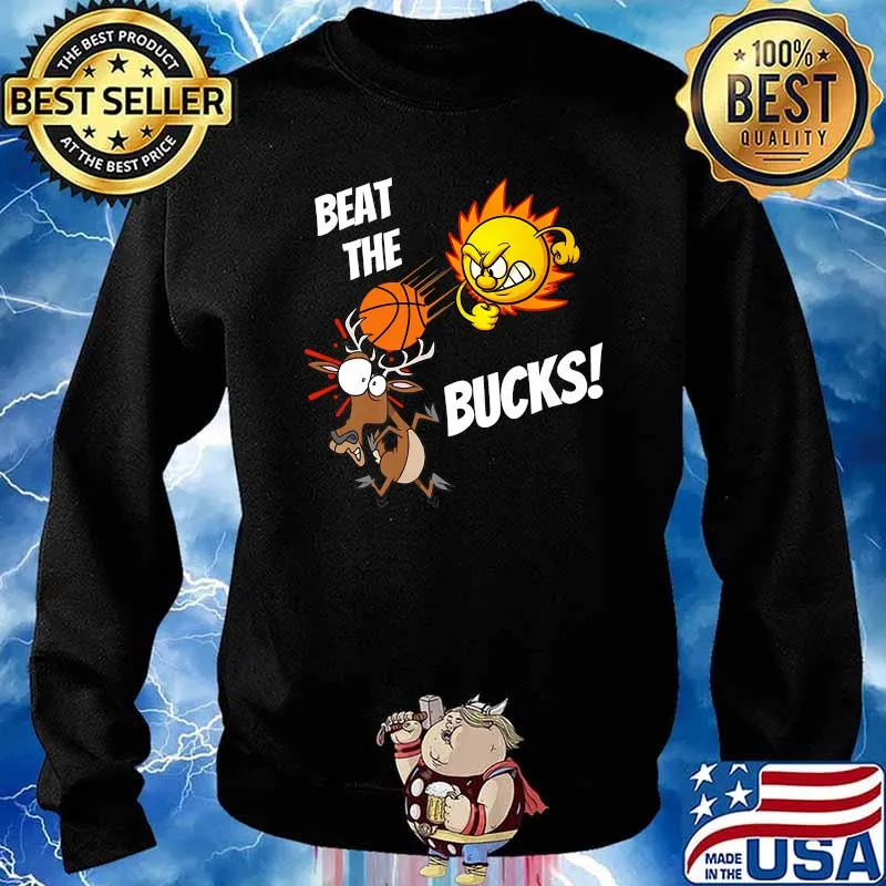 Beat The Bucks Rally In The Valley Basketball Phoenix Reindeer T-Shirt Sweater