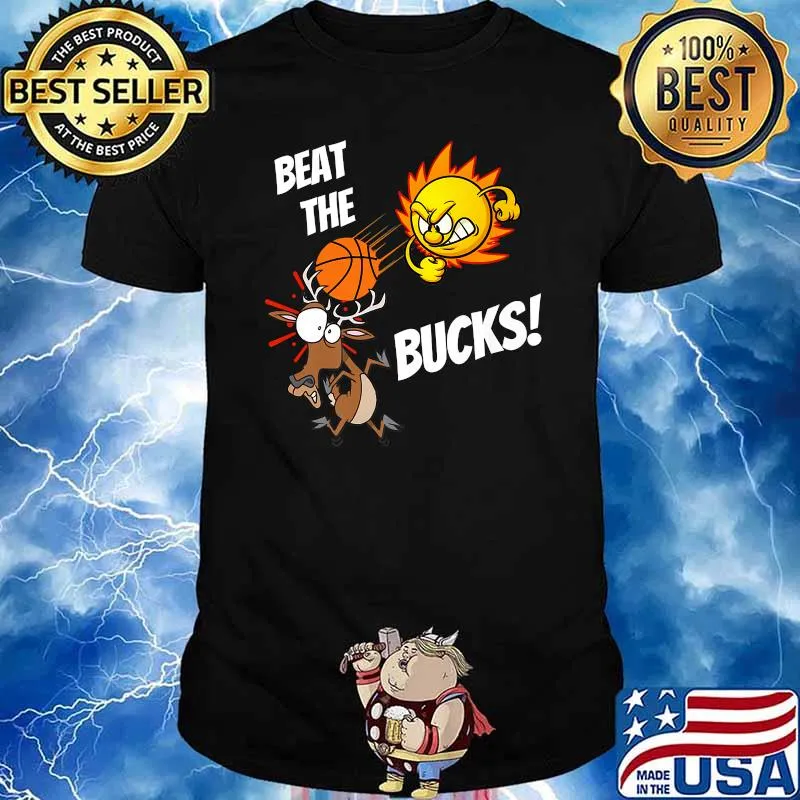 Beat The Bucks Rally In The Valley Basketball Phoenix Reindeer T-Shirt