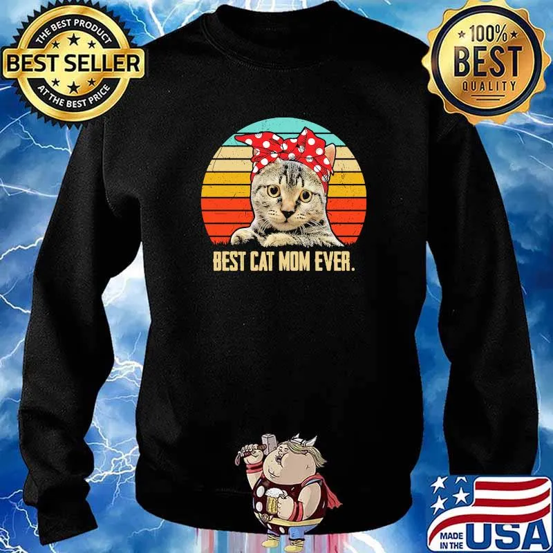 Best cat mom ever mothers day vintage s Sweater