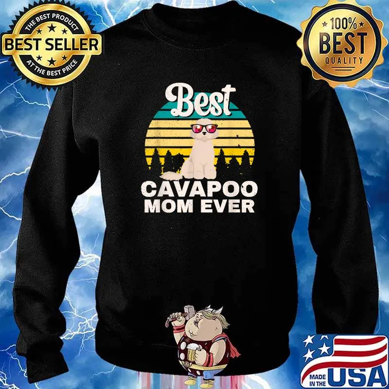 Best Cavapoo Mom Ever Vintage T-Shirt Sweater