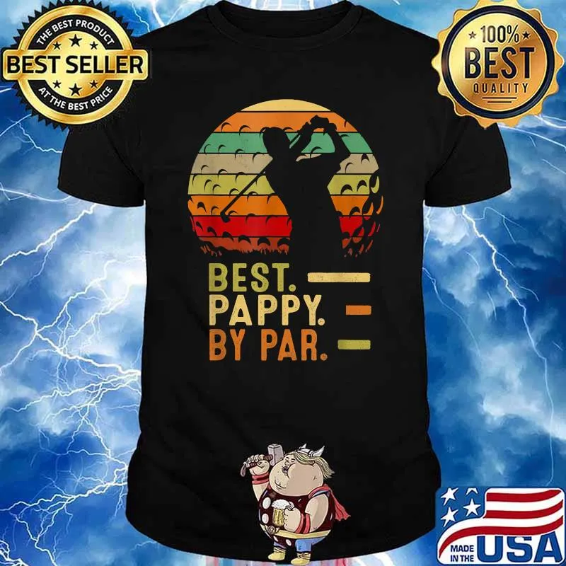 Best Pappy By Par Father's Day Golf Vintage T-Shirt