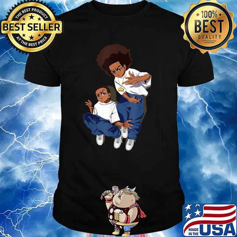 Boondock Riley-Huey Black Sitcom African American Cartoon T-Shirt