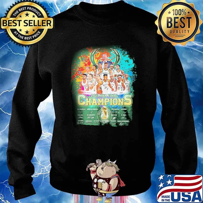 Buck Milwaukee 2021 NBA Final Champions Shirt Sweater