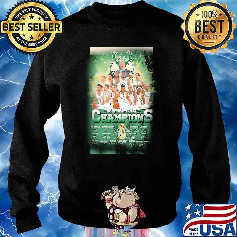 Bucks Milwaukee 2021 NBA Final Champion Shirt Sweater